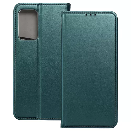 Samsung Galaxy A53 5G könyvtok, fliptok, telefon tok, bankkártyatartós, mágneszáras, zöld, Smart Magneto