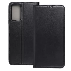   Xiaomi Redmi Note 11 / Note 11s könyvtok, fliptok, telefon tok, bankkártyatartós, bankkártyatartós, mágneszáras, fekete, Smart Magneto