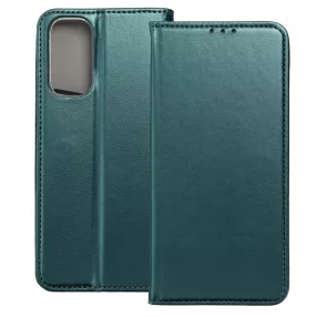   Xiaomi Redmi Note 11 / Note 11s könyvtok, fliptok, telefon tok, bankkártyatartós, mágneszáras, zöld, Smart Magneto