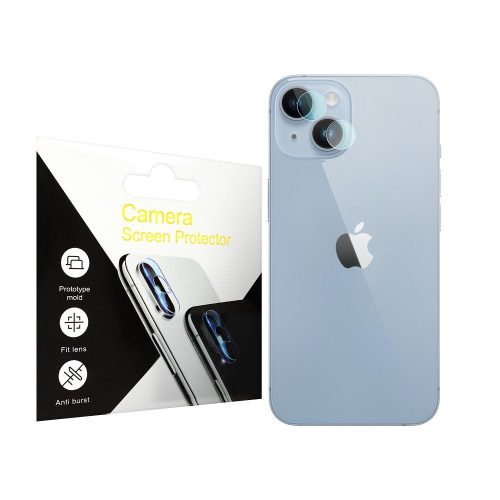 iPhone 14 Plus tempered glass, üvegfólia, edzett, lencsevédő, kamera védő