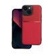 iPhone 14 hátlap tok, telefon tok, stílusos, prémium, piros, Forcell Noble