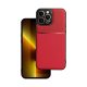 iPhone 14 Pro Max hátlap tok, telefon tok, stílusos, prémium, piros, Forcell Noble