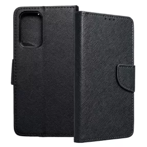   Samsung Galaxy A23 5G könyvtok, fliptok, telefon tok, bankkártyatartós, mágneszáras, fekete, Fancy