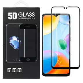   Xiaomi Redmi 12C / Redmi 10C / Poco C40 üvegfólia, tempered glass, előlapi, 5D, edzett, hajlított, fekete kerettel