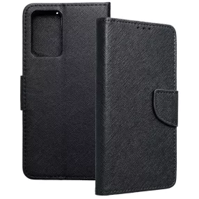   Xiaomi Redmi 10 5G / Poco M4 5G könyvtok, fliptok, telefon tok, bankkártyatartós, mágneszáras, fekete, Fancy