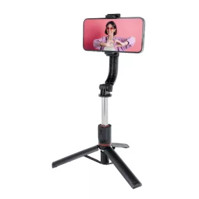  Selfie bot, tripod, bluetooth-os, vezeték nélküli, távirányítóval, fekete, L13