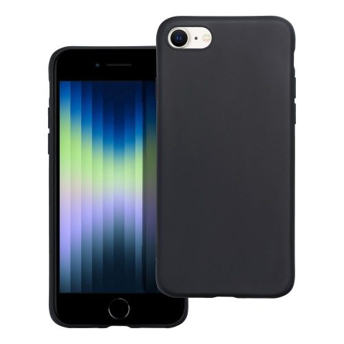 iPhone 7 / 8 / SE 2020 / SE 2022 szilikon tok, telefon tok, hátlaptok, matt, fekete, Matt case