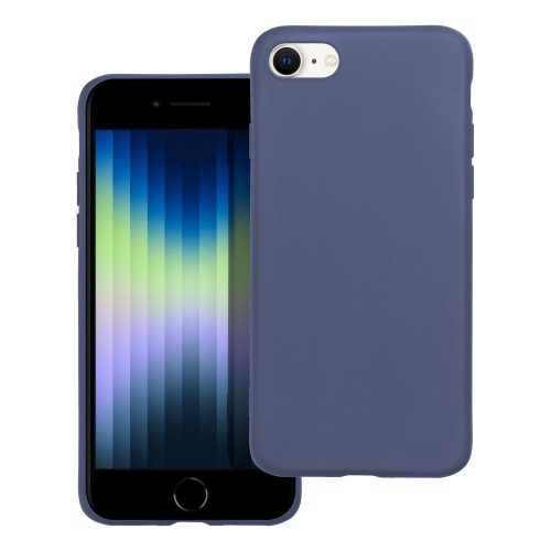 iPhone 7 / 8 / SE 2020 / SE 2022 szilikon tok, telefon tok, hátlaptok, matt, kék, Matt case