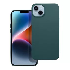   iPhone 14 Plus szilikon tok, telefon tok, hátlaptok, matt, zöld, Matt case