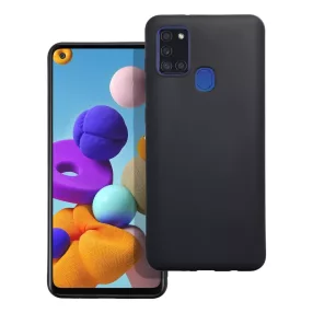   Samsung Galaxy A21s szilikon tok, telefon tok, hátlaptok, matt, fekete, Matt case