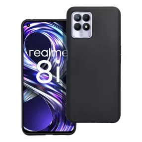   Realme 8i szilikon tok, telefon tok, hátlaptok, matt, fekete, Matt case