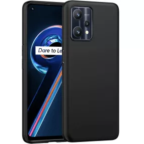  Realme 9 5G / Realme 9 Pro 5G szilikon tok, telefon tok, hátlaptok, matt, fekete, Matt case