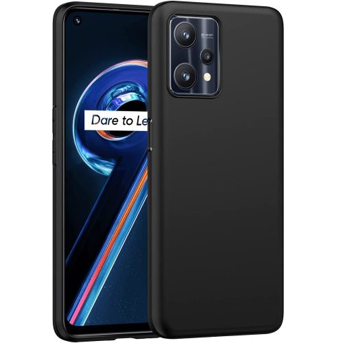 Realme 9 Pro 5G szilikon tok, telefon tok, hátlaptok, matt, fekete, Matt case