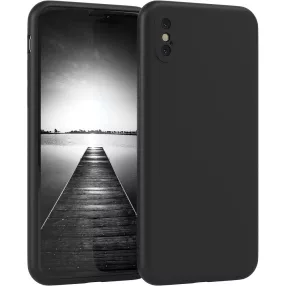   iPhone XS Max szilikon tok, telefon tok, hátlaptok, matt, fekete, Matt case