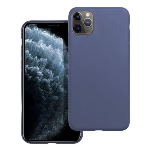 iPhone 11 Pro szilikon tok, telefon tok, hátlaptok, matt, kék, Matt case