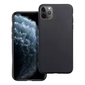   iPhone 11 Pro Max szilikon tok, telefon tok, hátlaptok, matt, fekete, Matt case