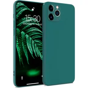   iPhone 11 Pro Max szilikon tok, telefon tok, hátlaptok, matt, zöld, Matt case