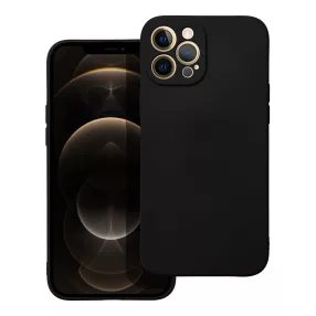   iPhone 12 Pro Max szilikon tok, telefon tok, hátlaptok, matt, fekete, Matt case