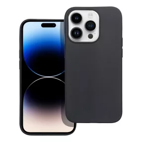   iPhone 14 Pro Max szilikon tok, telefon tok, hátlaptok, matt, fekete, Matt case