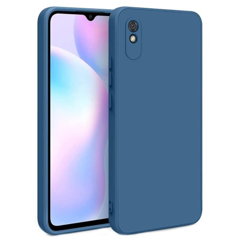 Xiaomi Redmi 9A / 9AT / 9i szilikon tok, telefon tok, hátlaptok, matt, kék, Matt case