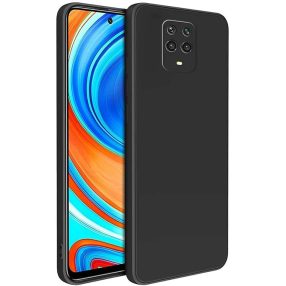   Xiaomi Redmi Note 9 Pro / Note 9S szilikon tok, telefon tok, hátlaptok, matt, fekete, Matt case