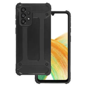   Samsung Galaxy A23 5G hátlap tok, telefon tok, ütésálló, fekete, Armor