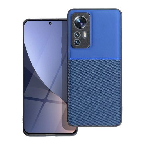 Xiaomi 12 5G / 12X 5G hátlap tok, telefon tok, stílusos, prémium, kék, Noble Case