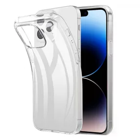   iPhone 14 Pro szilikon tok, hátlaptok, telefon tok, vastag, átlátszó, 2mm