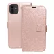 iPhone 11 könyvtok, fliptok, telefon tok, mágneszáras, bankkártyatartós, mandala mintás, rose gold, Forcell Mezzo