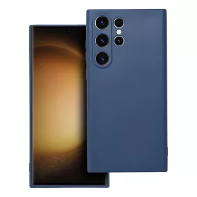   Samsung Galaxy S23 Ultra 5G szilikon tok, hátlaptok, telefon tok, matt, sötétkék, Soft