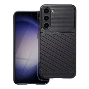   Samsung Galaxy S23 Plus 5G (S23+ 5G) szilikon tok, hátlap tok, ütésálló, fekete, Thunder