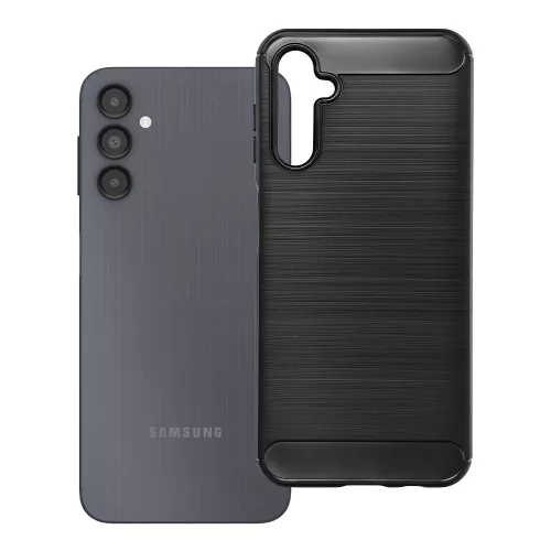 Samsung Galaxy A14 4G / A14 5G szilikon tok, hátlaptok, telefon tok, karbon mintás, fekete, Carbon case