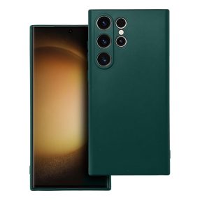   Samsung Galaxy S23 Ultra 5G szilikon tok, telefon tok, hátlaptok, matt, zöld, Matt case