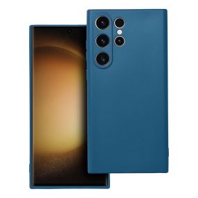   Samsung Galaxy S23 Ultra 5G szilikon tok, telefon tok, hátlaptok, matt, kék, Matt case