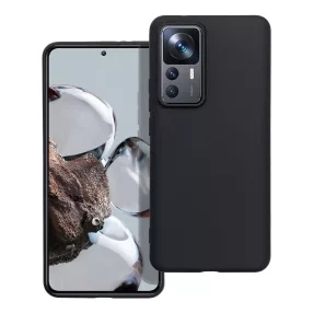   Xiaomi 12T 5G / 12T Pro 5G szilikon tok, telefon tok, hátlaptok, matt, fekete, Matt case