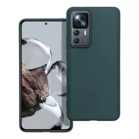   Xiaomi 12T 5G / 12T Pro 5G szilikon tok, telefon tok, hátlaptok, matt, zöld, Matt case