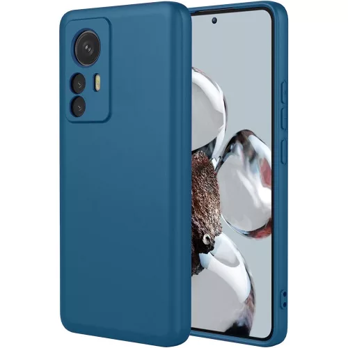 Xiaomi 12T 5G / 12T Pro 5G szilikon tok, telefon tok, hátlaptok, matt, kék, Matt case