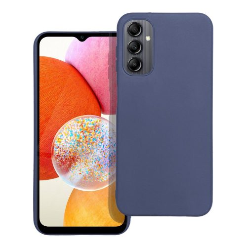 Samsung Galaxy A14 4G / A14 5G szilikon tok, telefon tok, hátlaptok, matt, sötétkék, Matt case