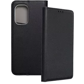   Nokia X30 könyvtok, fliptok, telefon tok, bankkártyatartós, mágneszáras, fekete, Smart Case book