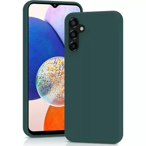  Samsung Galaxy A14 4G / A14 5G szilikon tok, telefon tok, hátlaptok, matt, zöld, Matt case