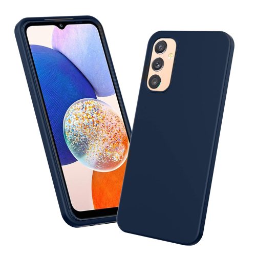 Samsung Galaxy A14 4G / A14 5G szilikon tok, telefon tok, hátlaptok, matt, kék, Matt case