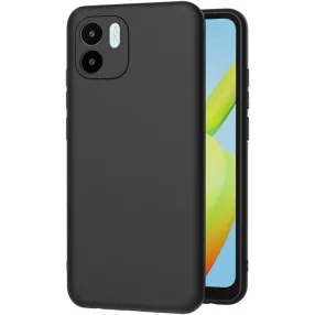   Xiaomi Redmi A1 / Redmi A2 szilikon tok, telefon tok, hátlaptok, TPU, matt, kamera védős, fekete, Matt case