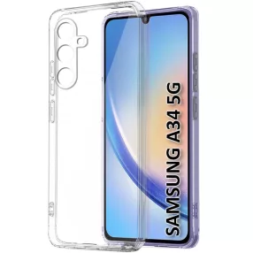   Samsung Galaxy A34 5G szilikon tok, hátlaptok, telefon tok, vastag, átlátszó, 2mm