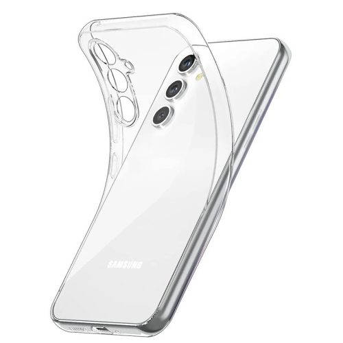 Samsung Galaxy A34 5G szilikon tok, hátlaptok, telefon tok, átlátszó, kamera védelemmel, 2mm