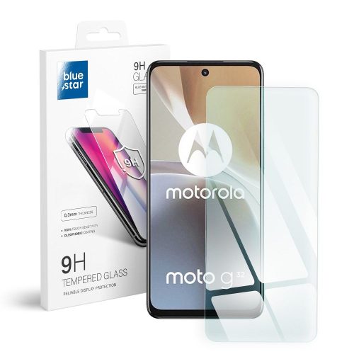 Motorola Moto G32 / G62 5G üvegfólia, tempered glass, előlapi, edzett, Bluestar