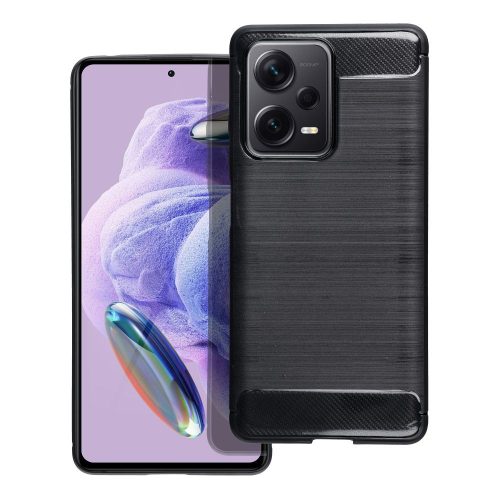 Xiaomi Redmi Note 12 Pro Plus (Pro+) 5G szilikon tok, hátlaptok, telefon tok, karbon mintás, fekete, Carbon case