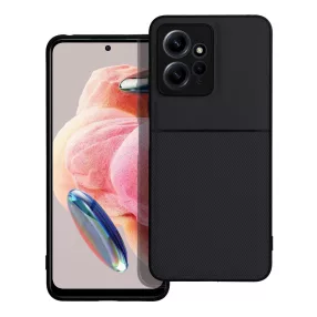   Xiaomi Redmi Note 12 4G hátlap tok, telefon tok, stílusos, prémium, fekete, Noble Case