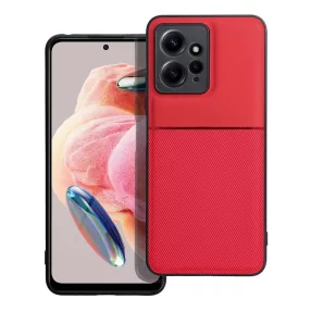   Xiaomi Redmi Note 12 4G hátlap tok, telefon tok, stílusos, prémium, piros, Noble Case