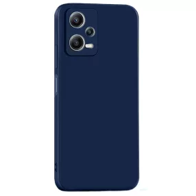   Xiaomi Redmi Note 12 5G (Globál) / Poco X5 5G szilikon tok, hátlaptok, telefon tok, matt, sötétkék, Soft