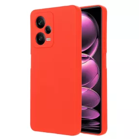   Xiaomi Redmi Note 12 5G (Globál) / Poco X5 5G szilikon tok, hátlaptok, telefon tok, matt, piros, Soft